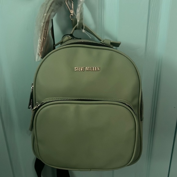 NWT olive logo mini Steve Madden backpack Steve Madden LOGO Mini Force Olive Green Backpack Purse-New  main image 3